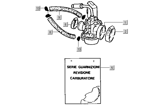 Gilera DNA 50 2T E1 2000-2001 – Carburateur Automatische Start