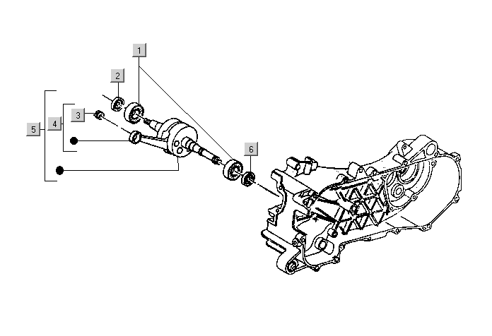 Gilera DNA 50 2T E1 2000-2001 – Krukas