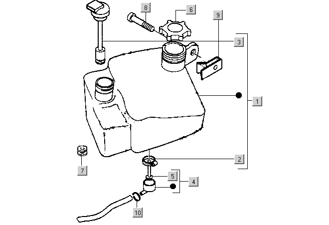 Gilera DNA 50 2T E1 2000-2001 – Olietank