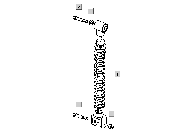 Gilera DNA 50 2T E1 2000-2001 – Schokbreker Achter