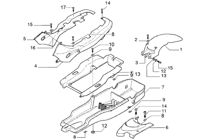 Gilera DNA 50 2T E2 2005 – Buddyseatonderdeel