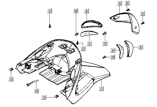 Gilera ICE 50 2T E2 2002-2005 – Achterlicht