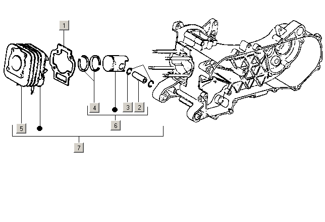 Gilera ICE 50 2T E2 2002-2005 – Cilinder