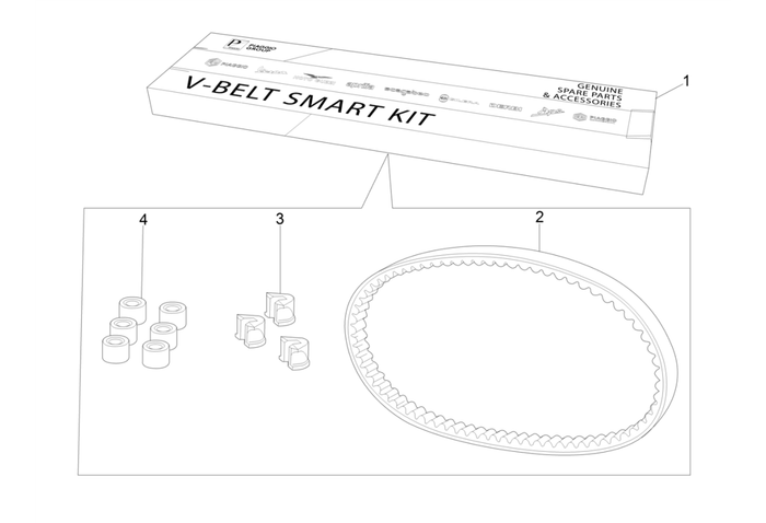Gilera ICE 50 2T E2 2002-2005 – Kit Trasmissione