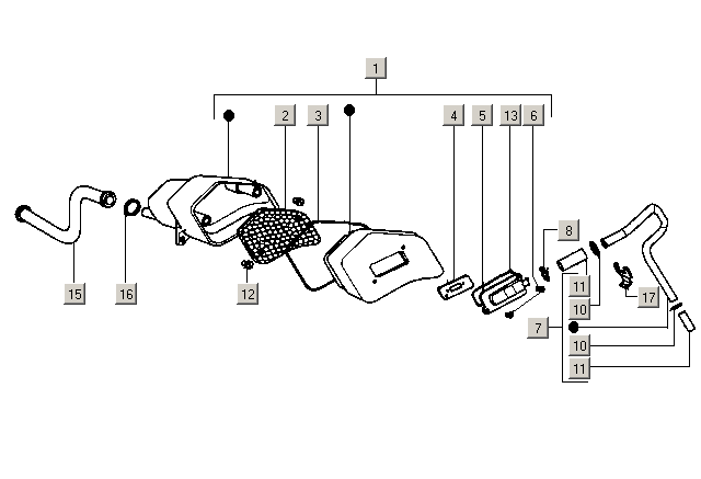 Gilera ICE 50 2T E2 2002-2005 – Secondair Luchtsysteem