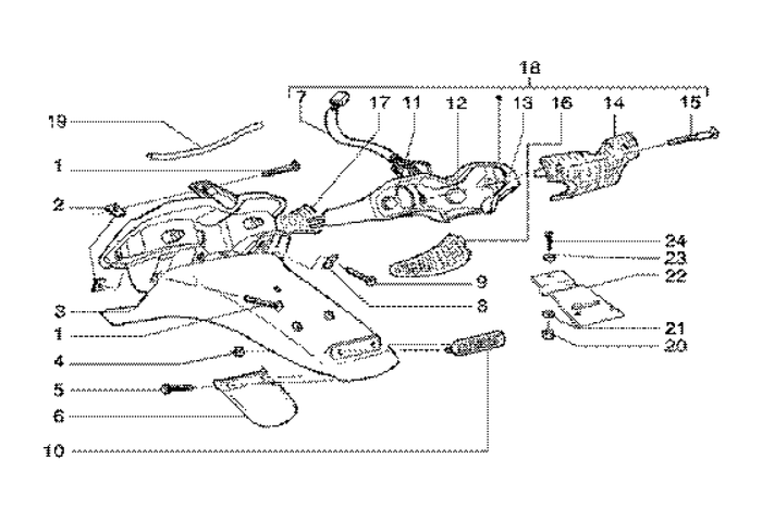 Gilera Runner 180 2T FXR E1 1998-2002 – Achterlicht Knipperlicht