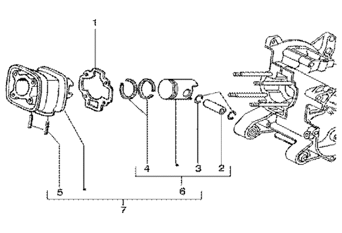 Gilera Runner 180 2T FXR E1 1998-2002 – Cilinder Zuiger