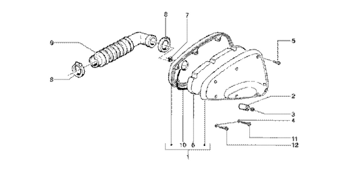 Gilera Runner 180 2T FXR E1 1998-2002 – Luchtfilter