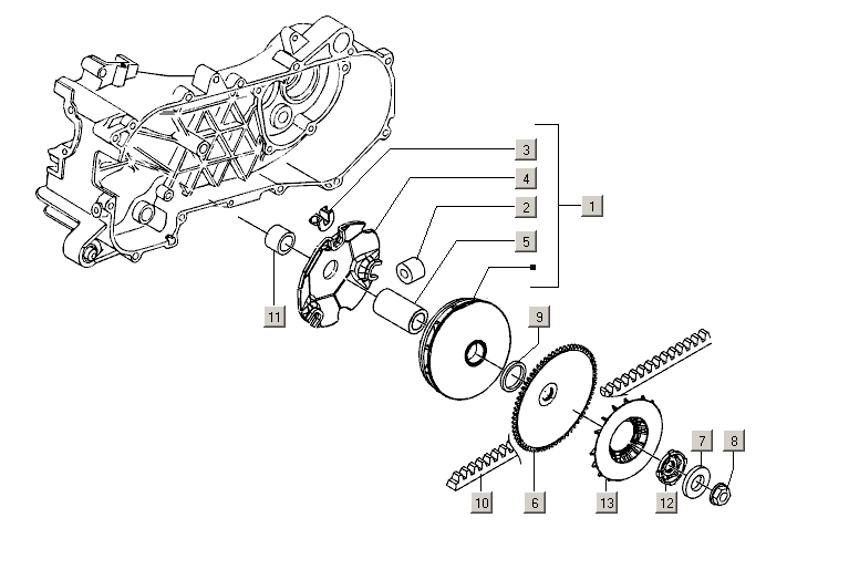 Pièces de rechange et accessoires pour Gilera STALKER 50