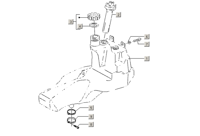 Gilera Stalker 50 2T E2 2005-2006 – Benzinetank