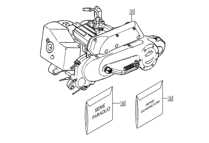 Gilera Stalker 50 2T E2 2005-2006 – Motor