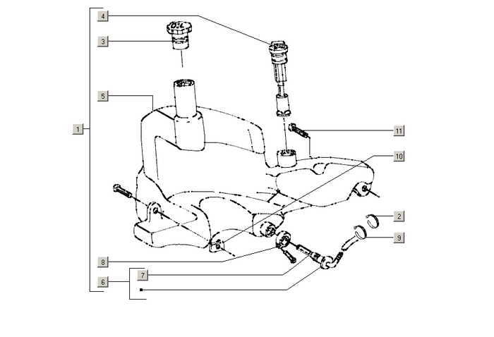 Gilera Stalker 50 2T E2 2005-2006 – Olietank