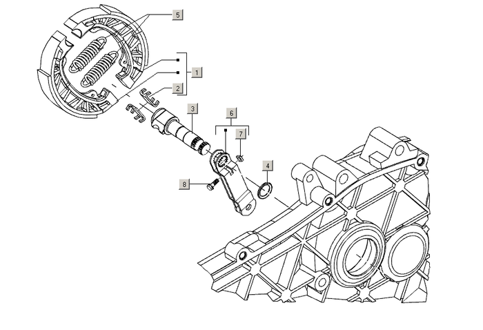 Gilera Stalker 50 2T E2 2005-2006 – Remschoen Achter