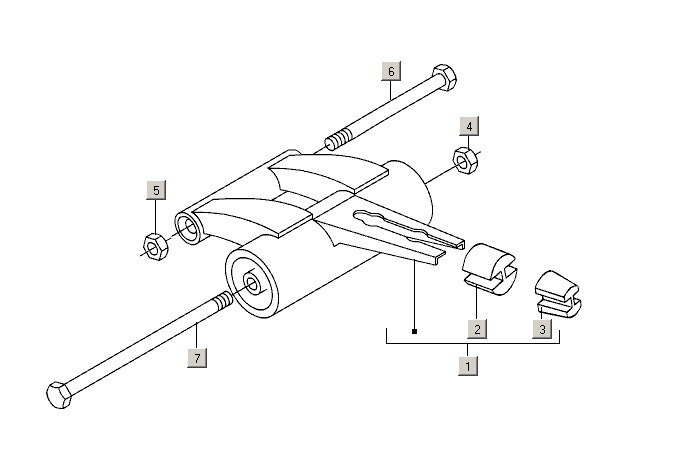 Gilera Stalker 50 2T E2 2005-2006 – Schommelarm