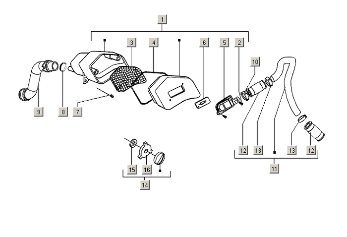 Gilera Stalker 50 2T E2 2005-2006 – Secondair Luchtsysteem (sls)