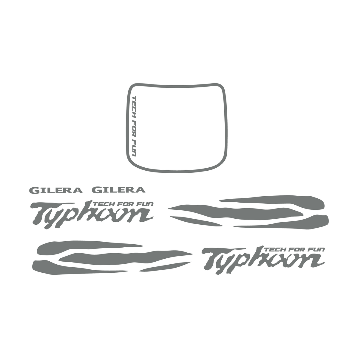 Waves Sticker Set Piaggio / Gilera Typhoon