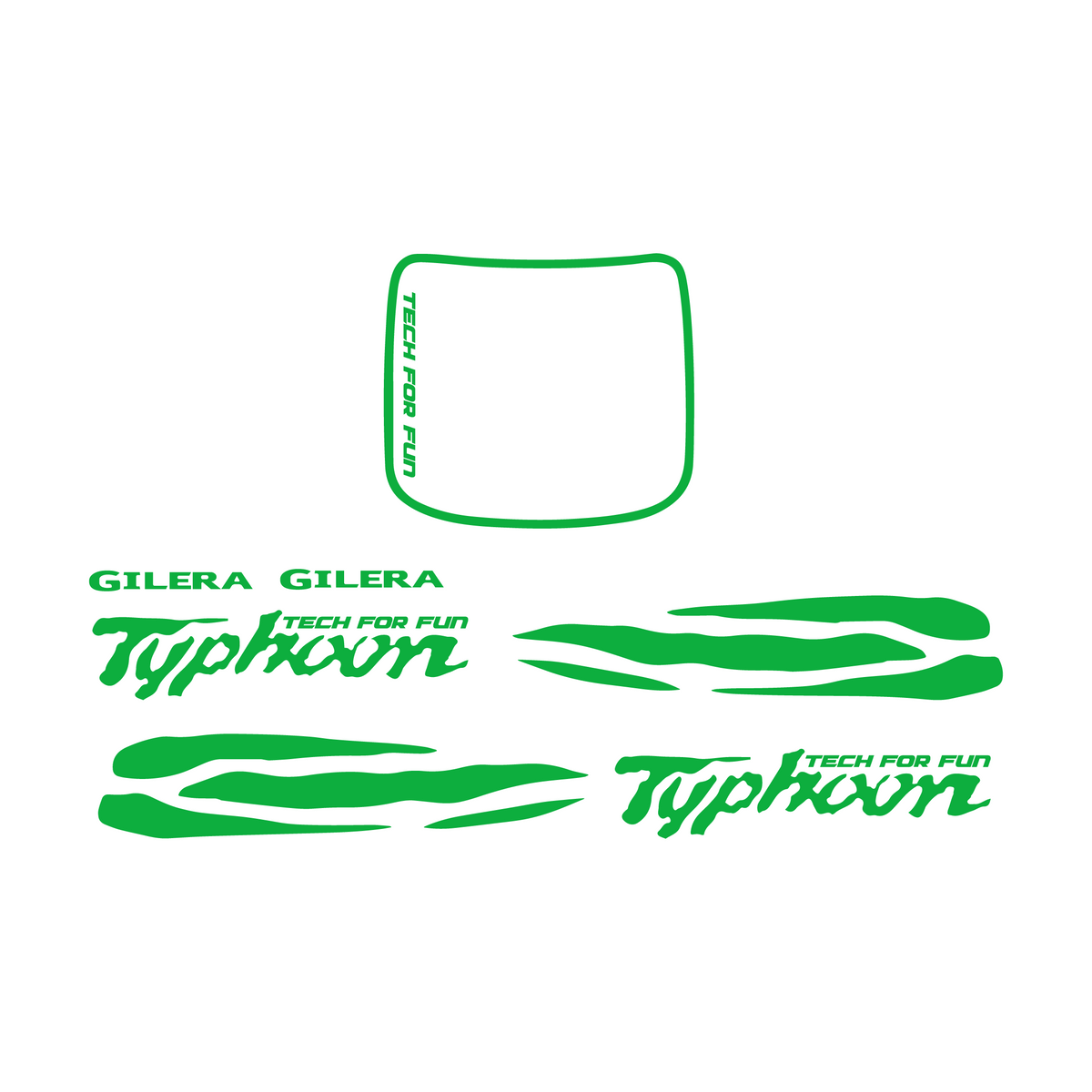 Waves Sticker Set Piaggio / Gilera Typhoon