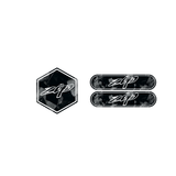 Forged Carbon Voorkap Logo + Reflector Zip Bundel