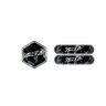 Forged Carbon Fronthaube Logo + Reflektor Reißverschluss Bündel