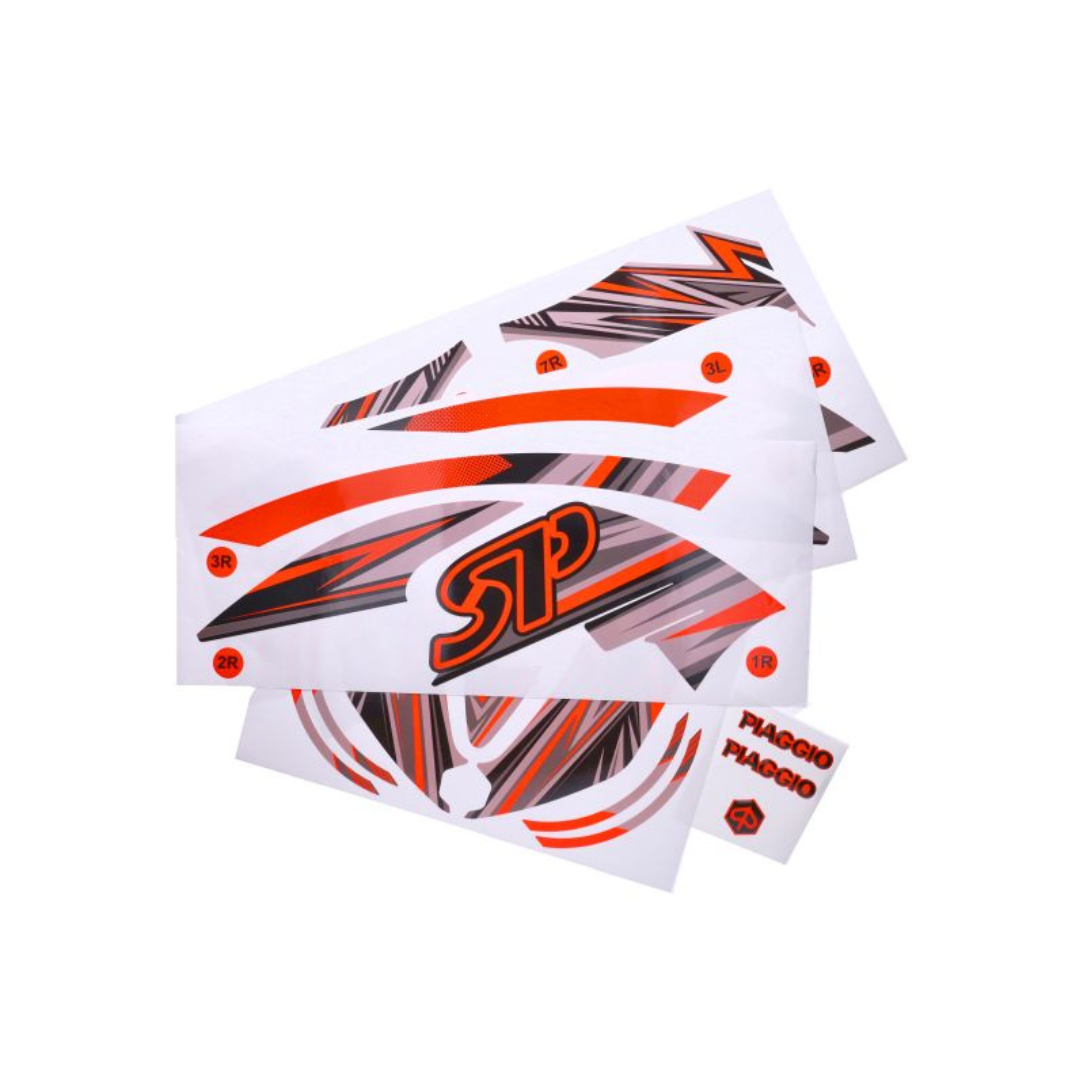 SET SET FLUO Oranje GP1 Piaggio Zip