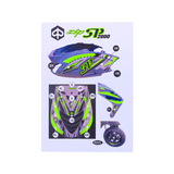 SET SET SET FLUO GREEN GP1 Piaggio Zip