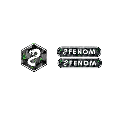 Fenom Forged Carbon Voorkap Logo + Reflector
