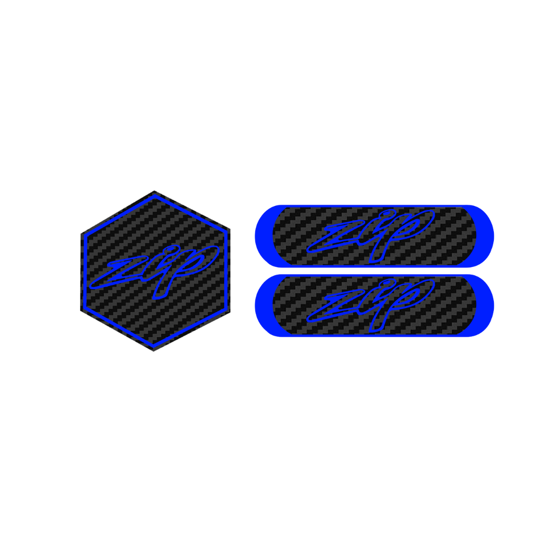 Carbon Zip Voorkap Logo + Reflector Bundel