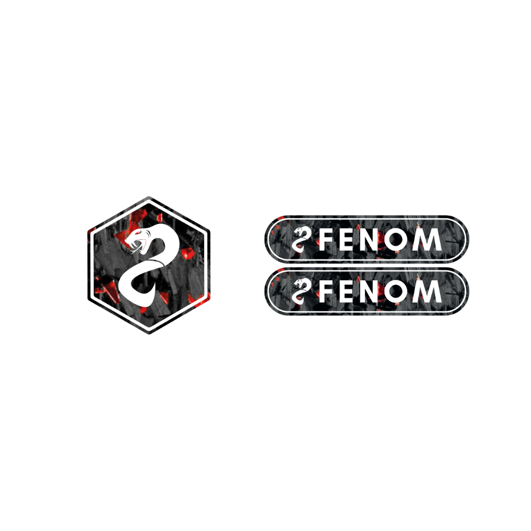 Fenom Forged Carbon Voorkap Logo + Reflector