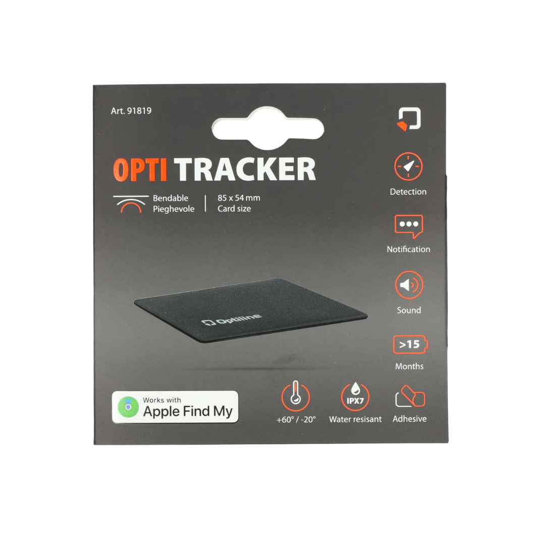 GPS Tracking System Optiline Tracker Self-adhesive 85x54x3 Black Moped/Fatbike
