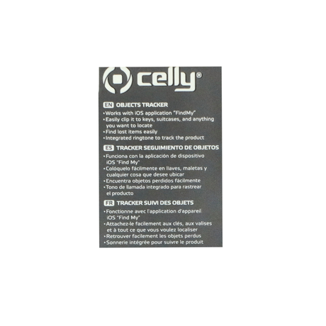 Smartfinder Celly Tracker Airtag Zwart Fatbike