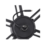 Achterwiel Zwart + Motor 48V 500W Zwarte Stekker V8 Fatbike