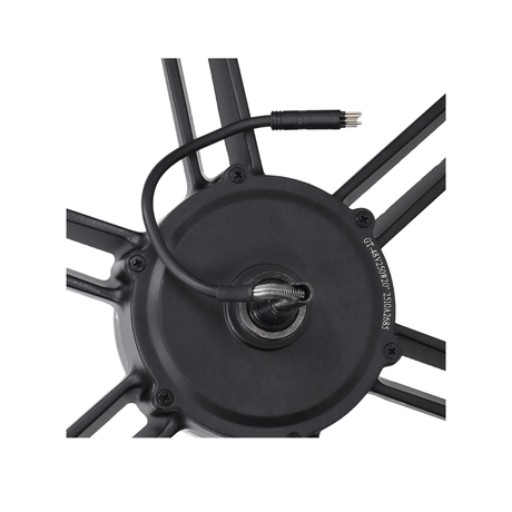 Achterwiel Zwart + Motor 48V 500W Zwarte Stekker V8 Fatbike