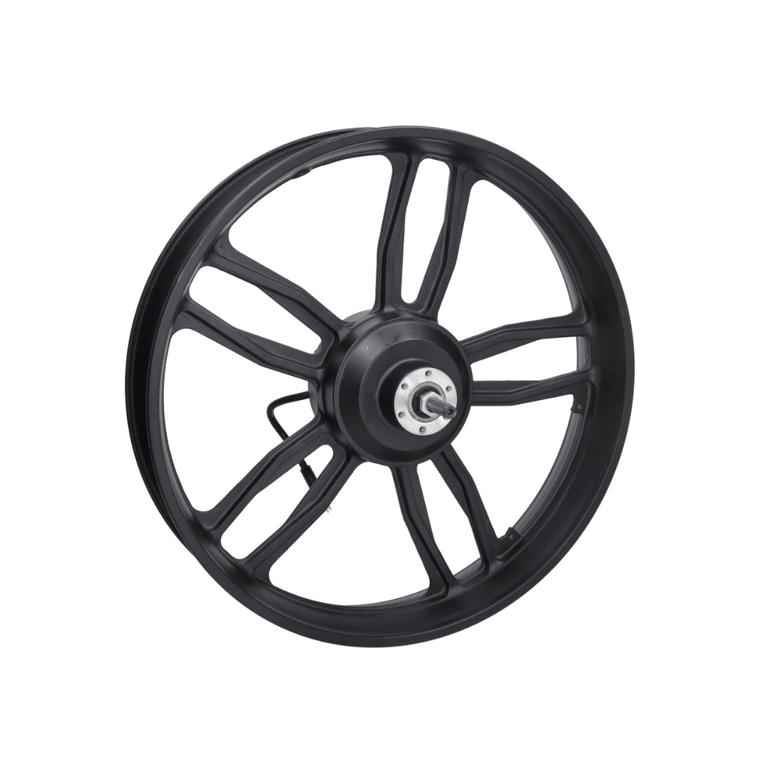 Hinterrad Schwarz + Motor 20 Zoll 48V 250W Roter Stecker V8 / V20 Fatbike