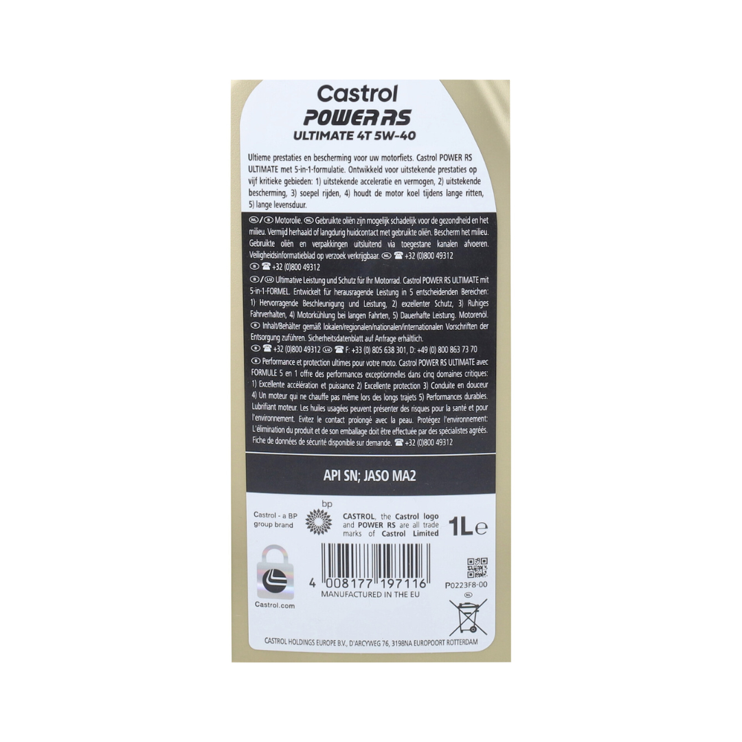 Castrol Power RS ​​Racing 4 -Strich 5W40 1 Liter