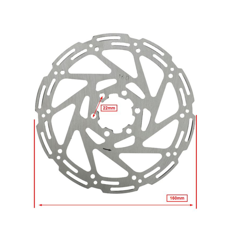 Remschijf 6-Gaats 160x2,3MM V8 / V20 Fatbike