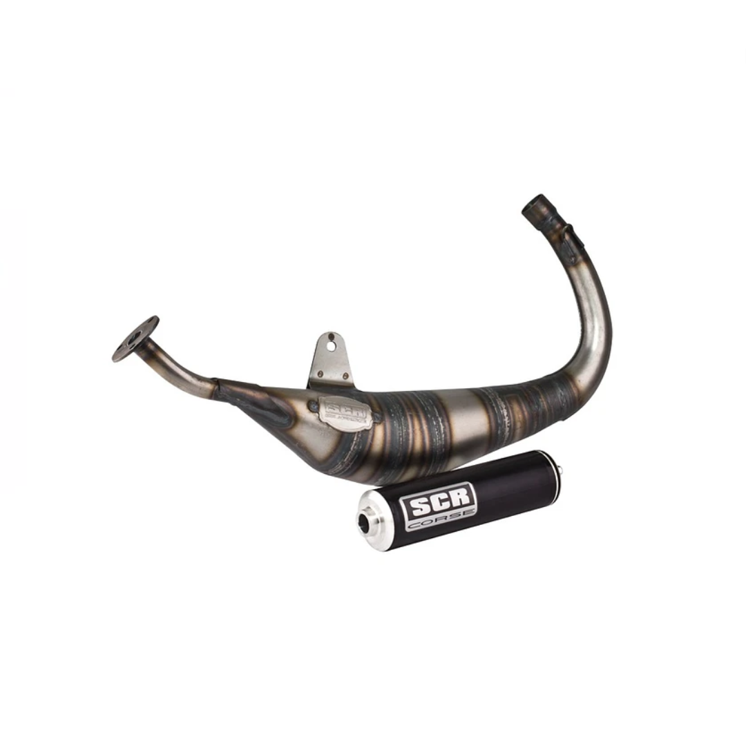 SCR Corse Uitlaat 50cc Racing Line Carbon Onderlangs Derbi Senda 2 Takt