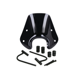 Low windshield piaggio zip shine black