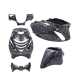 SP Kappenset Zip Forged Carbon Look Zwart / Zilver / Paars