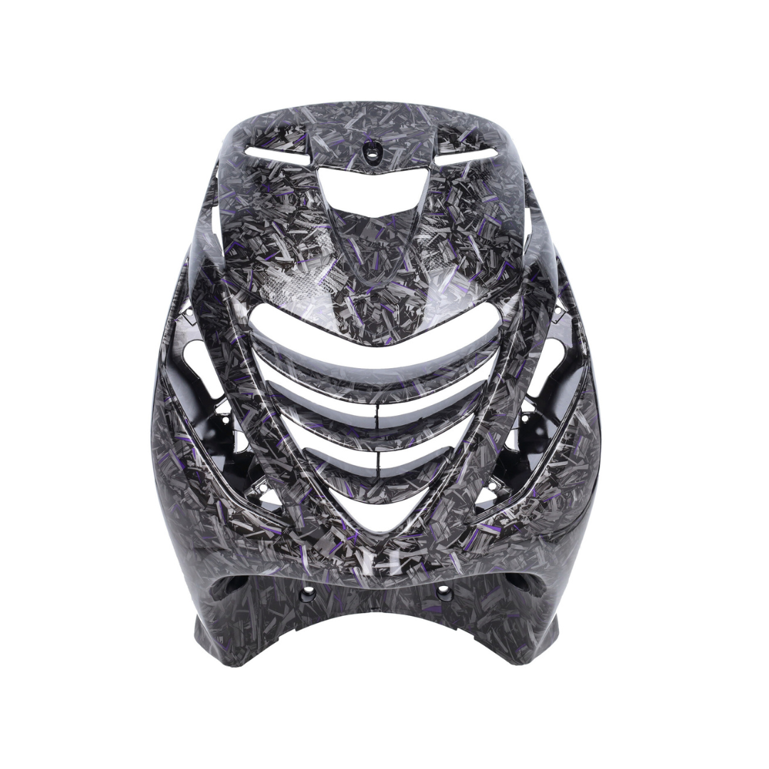 SP Kappenset Zip Forged Carbon Look Zwart / Zilver / Paars