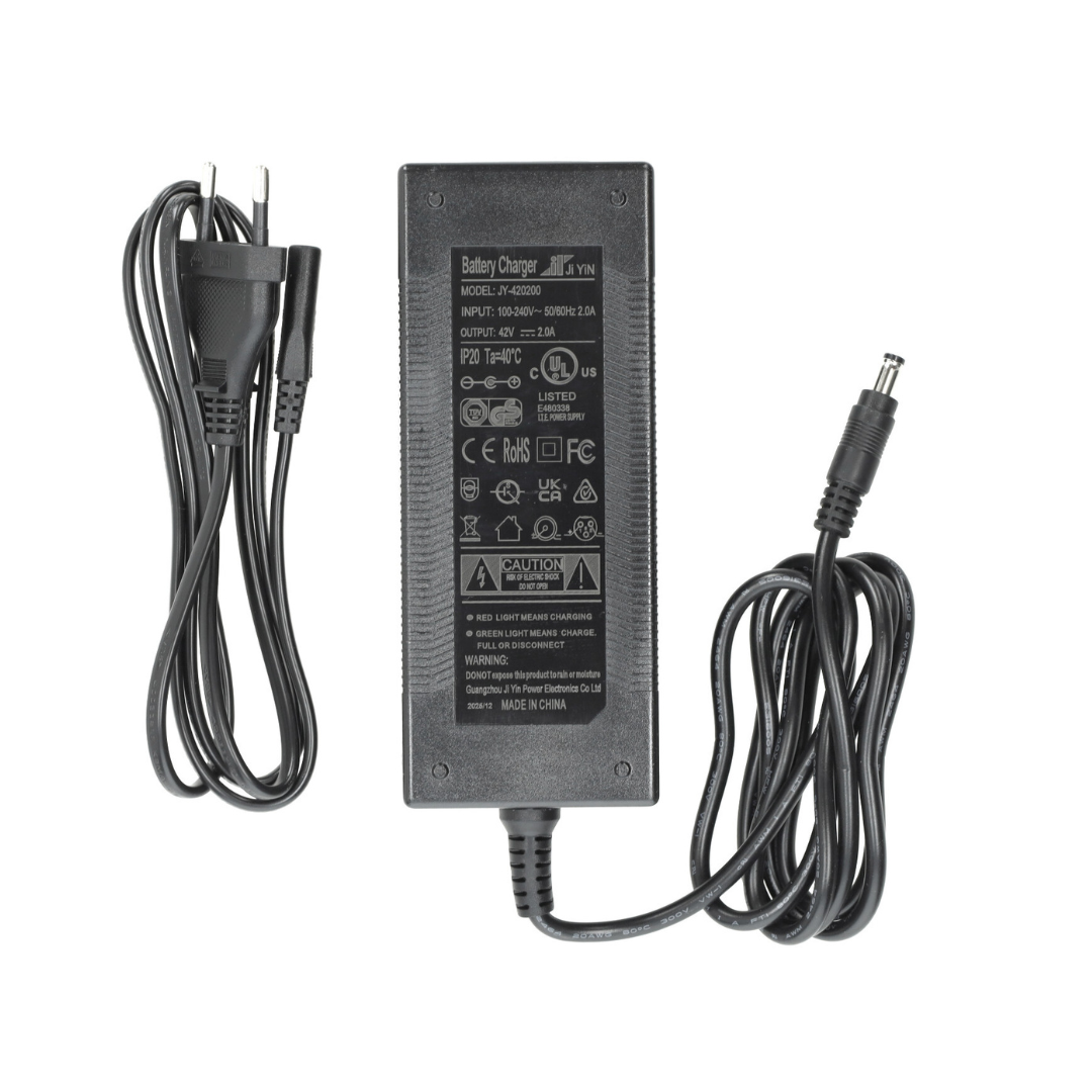 Acculader 42V 2A DC 5.5-2.1 V20 PRO Fatbike