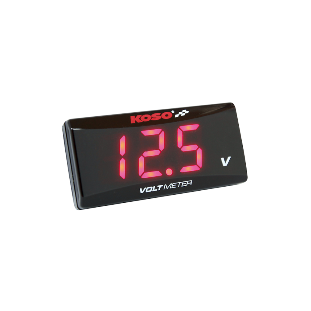 Voltmeter Koso Super Slim Style 8-18 Volt Red