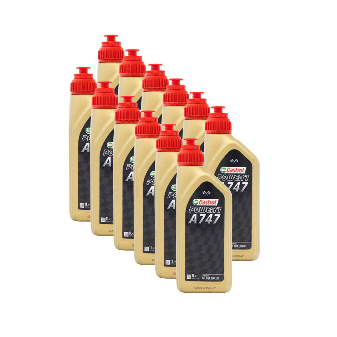 Castrol A747 2 Takt Racing Olie 12x1 Liter Voordeelpak