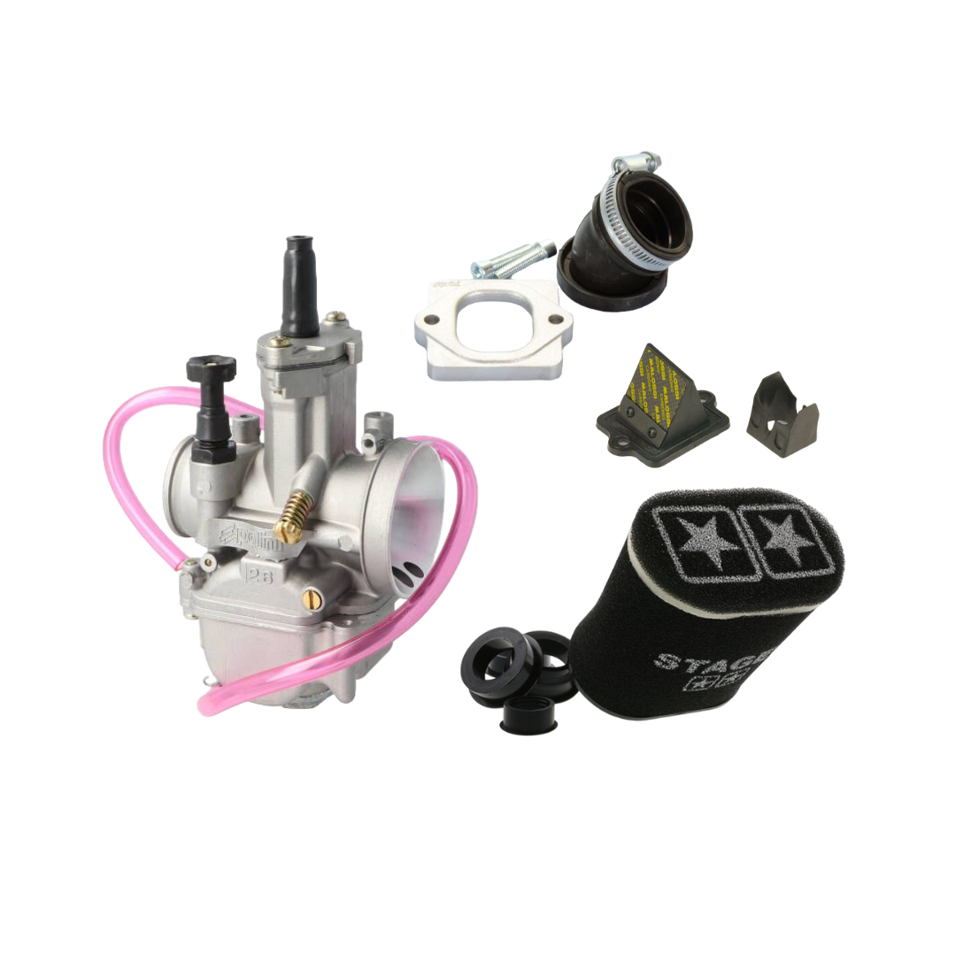 Pakketdeal Polini PWK Carburateur 26MM Piaggio / Gilera 125-180cc 2 Takt