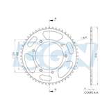 Achterkettingwiel 52T Teknix Derbi Senda