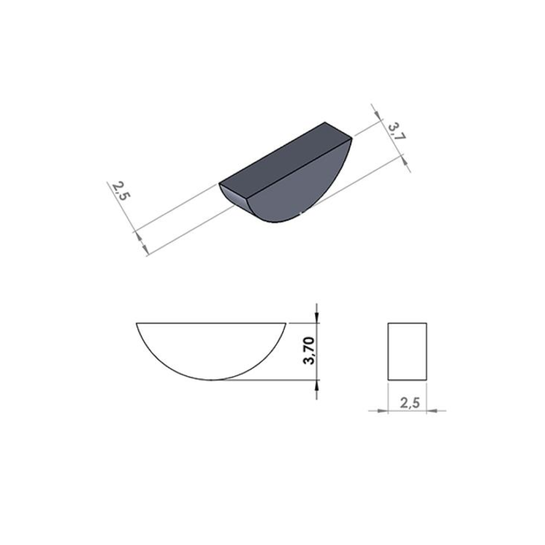 Spie Vliegwiel 2,5 x 3,7MM Derbi Senda Euro 2 / Euro 3