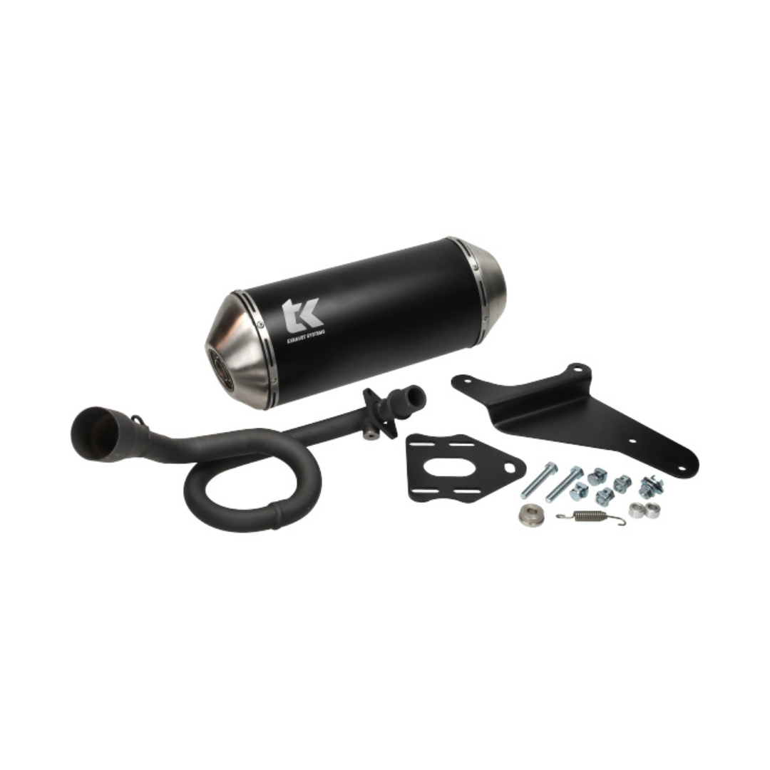 Turbokit Auspuff Piaggio Zip Iget 4t 3V Euro 5 Schwarz