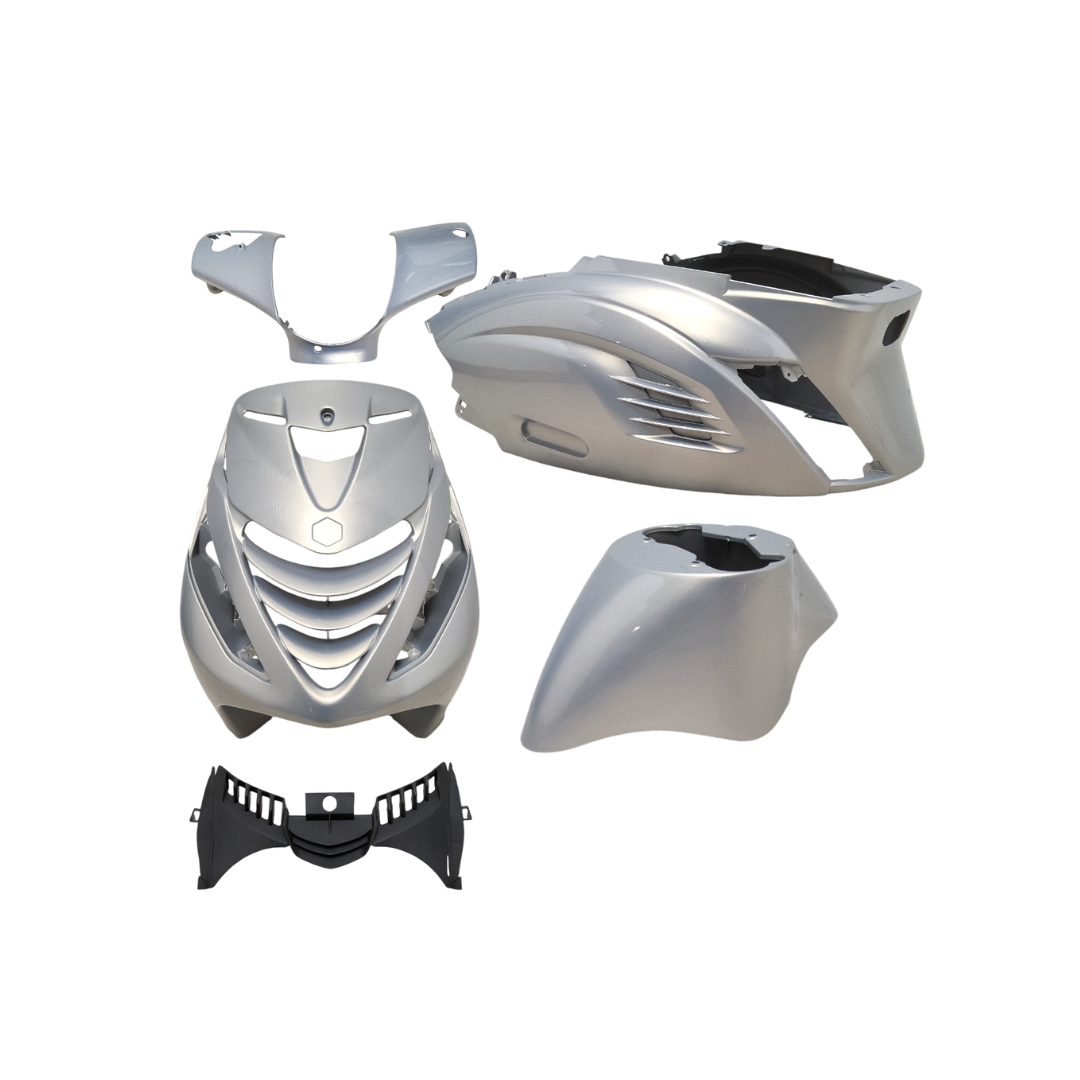 Cover set with Achterkapgrill RS1 Piaggio Zip Lamborghini silver