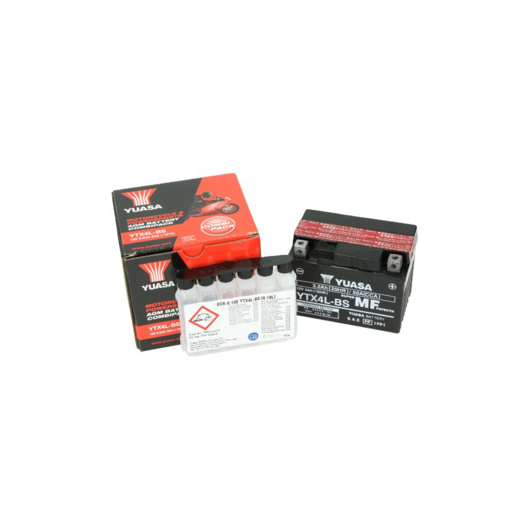 Battery Yuasa YTX4L-BS 3.2 AH Piaggio 2 stroke