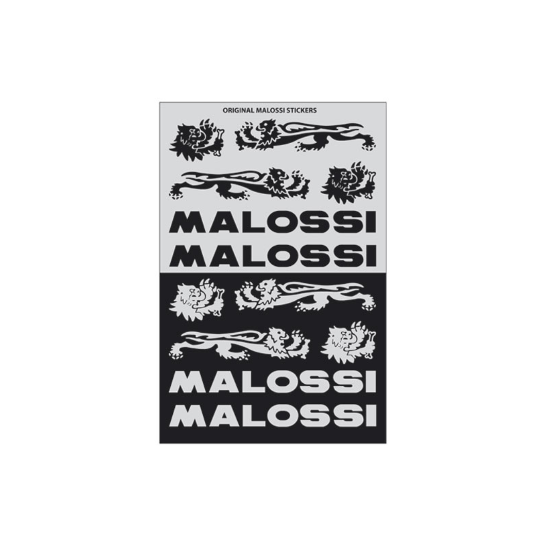 Stickerset Malossi Zwart/Zilver