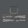 Waves Sticker Set Piaggio / Gilera Typhoon